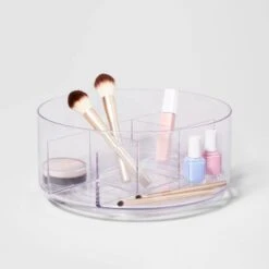 Bathroom Plastic Spinning Turntable Beauty Organizer Clear - Brightroom™ -Brightroom Home Storage Solutions GUEST 0b62140e f0fc 446c 96e1 4a703b797bef