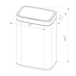 Motion Wastebasket With Liner - Brightroom™ -Brightroom Home Storage Solutions GUEST 0e7e13e3 1c51 4968 9797 f05398706d76