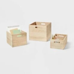 Small Decorative Light Wood Crate Natural - Brightroom™ 7 Small Decorative Light Wood Crate Natural - Brightroom™ -Brightroom Home Storage Solutions GUEST 1433e760 ccd4 4d74 8b8b fdcc848f7469 2