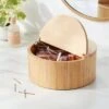 9" X 4" Circular Hinge Lid Bamboo Countertop Organizer - Brightroom™ -Brightroom Home Storage Solutions GUEST 18ca0151 1ab3 409c 9ace e16560cc93bb