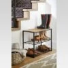 3 Tier Shoe Rack Black Metal With Natural Wood - Brightroom™ -Brightroom Home Storage Solutions GUEST 1f2cceea 00e7 47c8 8368 266f389021b9