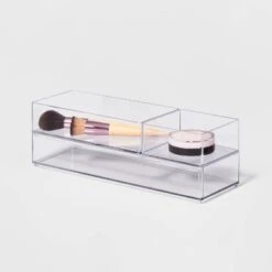 3 Bathroom Plastic Tray Beauty Organizer Set Clear - Brightroom™ -Brightroom Home Storage Solutions GUEST 28aee1c3 5eb3 439c 8ea4 2dbdc4bd6ddf