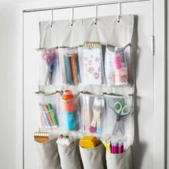 Over The Door 24 Pocket Mesh Shoe Organizer Light Gray - Brightroom™ 5 Over The Door 24 Pocket Mesh Shoe Organizer Light Gray - Brightroom™ -Brightroom Home Storage Solutions GUEST 2b0c4b46 8488 43bb bafc 56b7eb9629ae