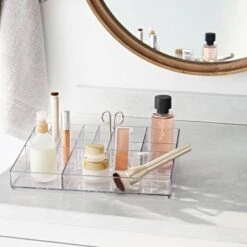 Bathroom Plastic Extra Large Cosmetic Organizer Clear - Brightroom™