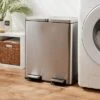 60L Stainless Steel Step Trash And Recycle Can - Brightroom™ -Brightroom Home Storage Solutions GUEST 30128205 1454 4957 900a b3a6ece06c4f