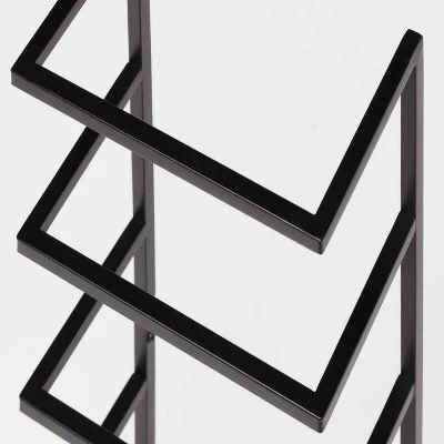 Towel Wall Storage Cabinet Black Metal - Brightroom™ 4 Towel Wall Storage Cabinet Black Metal - Brightroom™ - Image 2