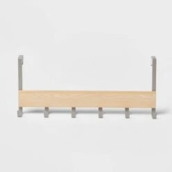 Large Over The Door Hook With Wood 6 Hooks - Brightroom™ -Brightroom Home Storage Solutions GUEST 427b723e 2d59 4066 b9a9 dd53d42e3056