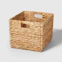 Woven Water Hyacinth Milk Crate - Brightroom™ -Brightroom Home Storage Solutions GUEST 5108b3bd 325d 4bd3 beb8 f48ab7a835d7