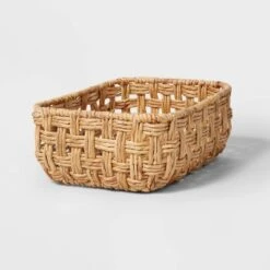 Rectangular Twisted Open Checkered Weave Basket - Brightroom™ -Brightroom Home Storage Solutions GUEST 514258d4 7e89 434a bb0b bbdf991578bf
