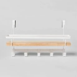 Shelf Rack With 5 Hooks - Brightroom™ 11 Shelf Rack With 5 Hooks - Brightroom™ -Brightroom Home Storage Solutions GUEST 6b729c80 c098 4478 bcff e9f20f40cb58
