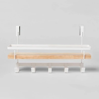 Shelf Rack With 5 Hooks - Brightroom™ 7 Shelf Rack With 5 Hooks - Brightroom™ - Image 5