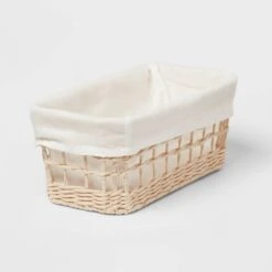 Tapered Woven Basket With Liner - Brightroom™ -Brightroom Home Storage Solutions GUEST 70e0a027 555f 4b93 8ec7 dfe36078892c