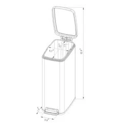 45L Slim Step Trash Can - Brightroom™ -Brightroom Home Storage Solutions GUEST 869a5ad1 0687 49c5 986b a36d11f424d8