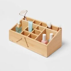 10" X 5" X 4" 12 Compartment Bamboo Countertop Organizer - Brightroom™ -Brightroom Home Storage Solutions GUEST 8c744fa1 c40c 4a18 88b5 85111e9829ce