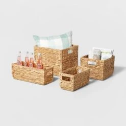 Woven Water Hyacinth Rectangular Basket - Brightroom™ -Brightroom Home Storage Solutions GUEST 9365bfe9 dbd8 490b ac54 8d2b5765ece7 1