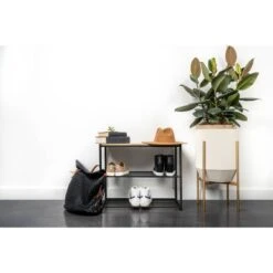 3 Tier Shoe Rack Black Metal With Natural Wood - Brightroom™ -Brightroom Home Storage Solutions GUEST 98afcc63 2d71 499c 8617 9ae2ecd81e5d