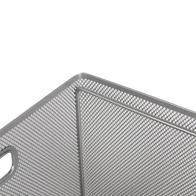 Mesh Crate File Box 10"x14"x 13.25" Silver - Brightroom™ 5 Mesh Crate File Box 10"x14"x 13.25" Silver - Brightroom™ - Image 3