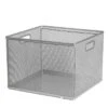 Mesh Crate File Box 10"x14"x 13.25" Silver - Brightroom™ -Brightroom Home Storage Solutions GUEST a1b5195a b1a3 4c10 8f10 4648ccd007ce