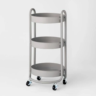 3 Tier Round Metal Utility Cart - Brightroom™ 6 3 Tier Round Metal Utility Cart - Brightroom™ - Image 4
