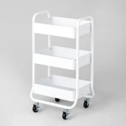 3 Tier Metal Utility Cart - Brightroom™ -Brightroom Home Storage Solutions GUEST b765bf17 124a 4ec7 8adf 430b4d14a690