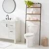 Over The Toilet Storage Black Metal And Wood - Brightroom™ -Brightroom Home Storage Solutions GUEST be4da89a f844 472c 8acf 01cad4017c61