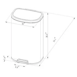 45L D Shape Step Trash Can - Brightroom™ 8 45L D Shape Step Trash Can - Brightroom™ -Brightroom Home Storage Solutions GUEST c2061739 02e1 4b84 8bb6 9115a2781dbe