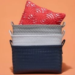 Large Woven Rectangular Storage Basket Gray/White - Brightroom™ -Brightroom Home Storage Solutions GUEST cd215ef1 5d21 4785 af9a 62ce1c37baa7