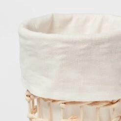 Round Woven Basket With Liner - Brightroom™ -Brightroom Home Storage Solutions GUEST cfd1bbf3 5ffe 4edd abaa 9f635eb10329