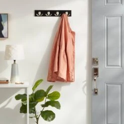 Modern Octopus 4 Rail Nickel Hooks Black - Brightroom™