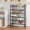 6 Tier Metal Rolling Shoe Rack - Brightroom™ -Brightroom Home Storage Solutions GUEST de520127 d3ea 45f8 b926 8a8e78af9405