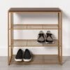 4 Tier Shoe Rack Brass With Walnut Wood - Brightroom™ 2 4 Tier Shoe Rack Brass With Walnut Wood - Brightroom™ -Brightroom Home Storage Solutions GUEST e31dce3a bdeb 4fd6 b72c 1d264900f33c