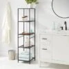 Tall Bath Storage Tower Black Metal - Brightroom™ -Brightroom Home Storage Solutions GUEST f059dd82 a456 472e 83ce 48a8588b0cf0