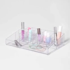 Bathroom Plastic Extra Large Cosmetic Organizer Clear - Brightroom™ 8 Bathroom Plastic Extra Large Cosmetic Organizer Clear - Brightroom™ -Brightroom Home Storage Solutions GUEST f40ed7a3 5f93 4459 afee 9d433a0216cd