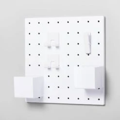 Pegboard Set White - Brightroom™ -Brightroom Home Storage Solutions GUEST f843dc1c 65a0 43e6 a40f 870a3fb3c0cd